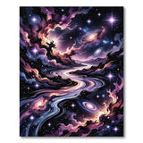 Cosmic Nebula River Area Rug