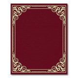 Red Ornate Burgundy Gold Border Area Rug