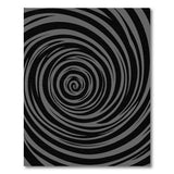 Hypnotic Grey Swirl Area Rug