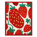 Strawberry Fruit Pattern Multi-color and Patterns Area Rug
