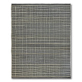 Black and White Black White Geometric Heritage Tribal Area Rug