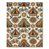 ODIKA Rainbow Camping Tents Washable Area Rug