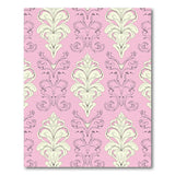 Floral Vintage Pink Damask Floral Vintage Area Rug