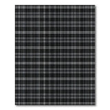 Black White Plaid Grid Area Rug
