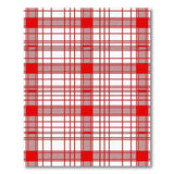 Bold Red Checkered Plaid Area Rug