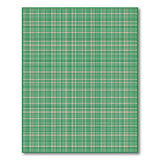 Classic Green Gingham Plaid Area Rug