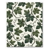 Lush Green Grape Vine Leaf Area Rug