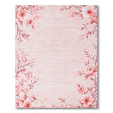 Floral Vintage Blush Pink Cherry Blossom Area Rug