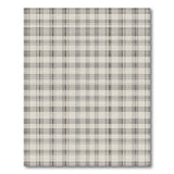 Grey Plaid Rustic Farmhouse Area Rug