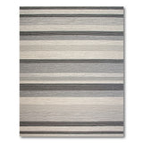 Geometric Modern Grey Striped Textured Area Rug