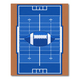 Football Field Blueprint Area Rug
