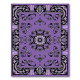 Purple Royal Purple Persian Medallion Area Rug