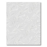 Elegant Grey Leaf Floral Area Rug