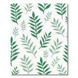 Green Leaf Pattern Area Rug