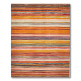 Vibrant Multi-Color Striped Southwestern Rug