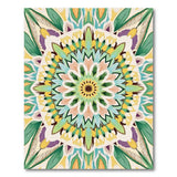 Vibrant Mandala Feather Boho Rug