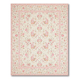 Rose Blush Pink Rose Floral Vintage Area Rug