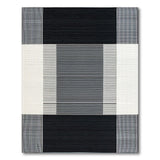 Stripe Bold Black White Geometric Stripe Area Rug