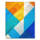 Geometric Modern Vibrant Geometric Multi-Color Area Rug