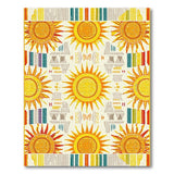 Vibrant Sunburst Southwestern Area Rug