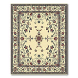 Ivory Traditional Persian Floral Rug
