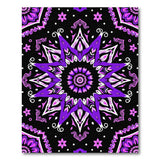 Purple Boho Chic Purple Mandala Boho Chic Area Rug