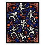 Dancing Skeletons Halloween Area Rug