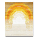 Multi-color and Patterns Rainbow Arch Geometric Area Rug