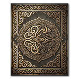 Opulent Gold Mandala Persian Rug