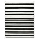 Black and White Striped Bold Black White Horizontal Striped Area Rug