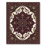 Traditional Persian Red Medallion Area Rug