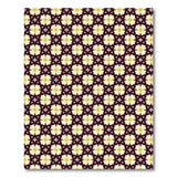 Golden Star Flower Pattern Area Rug