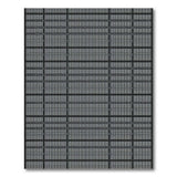 Black and White Modern Black Grid Geometric Area Rug
