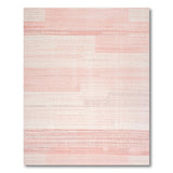 Pink Geometric Stripe Area Rug