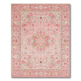 Blush Pink Floral Vintage No. 16 Area Rug