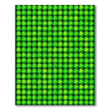 Vibrant Green Shamrock Hexagon Area Rug