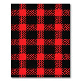 Bold Black Red Buffalo Plaid Area Rug