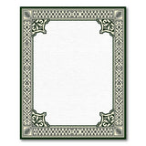 Ornate Traditional Persian Green Border Rug