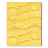 Yellow Flowing Waves Dot Area Rug