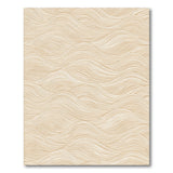 Beige and Neutral Beige Geometric Wave Area Rug