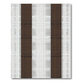 Brown Striped Geometric Diamond Area Rug