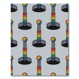 Rainbow Cylinder Geometric Area Rug
