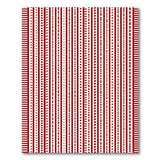 Red Vertical Stripe Geometric Area Rug
