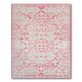 Blush Pink Distressed Vintage Area Rug