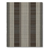 Southwestern Brown Tan Vertical Stripe Woven Rug