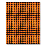 Bold Orange Black Houndstooth Area Rug