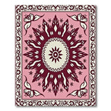 Blush Pink Persian Medallion Rug