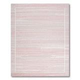 Pink Modern Pink Grey Striped Area Rug