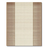 Brown Tan Vertical Stripe Woven Rug