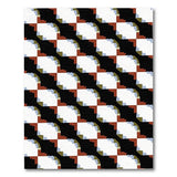 Multi-Color Stepped Geometric Area Rug